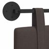 vidaXL H&auml;ngevorderseite Wandmontiert Dunkelbraun 100 x 55 x 5 cm Stoff