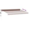 vidaXL Markise Automatisch Braun 350x250 cm
