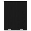 vidaXL H&auml;ngeschrank mit Speicher Schwarz Eichen-Optik 80 x 31 x 100 cm