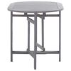 vidaXL Gartentisch Grau 120x70x74 cm Massivholz Akazie