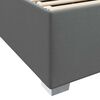 vidaXL Bettrahmen mit Matratze Dunkelgrau 180 x 200 cm Stoff