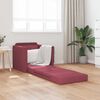 vidaXL Schlafsofa 60cm Weinrot Stoff