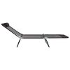 vidaXL Klappbare Sonnenliege 2-Person 2 pcs Schwarz 182 x 55 x 85,5 cm