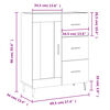 vidaXL Sideboard Hochglanz-Wei&szlig; 69,5x34x90 cm Holzwerkstoff