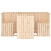 vidaXL Balkonm&ouml;bel-Set 2-Sitzer Massivholz Kiefer