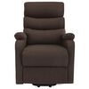 vidaXL Massagesessel mit Aufstehhilfe Braun Stoff