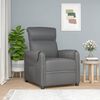 vidaXL Relaxsessel Grau Kunstleder