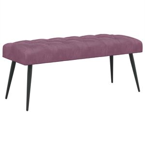 vidaXL Bank mit Knopfheftung Lila 110 x 40 x 46 cm Samt