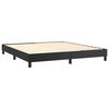 vidaXL Boxspringbettgestell Schwarz 180x200 cm Kunstleder