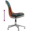 vidaXL Esszimmerst&uuml;hle 4 Stk. Drehbar Patchwork Stoff