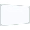 vidaXL K&uuml;chenr&uuml;ckwand 2 pcs Transparent 100 x 60 cm Geh&auml;rtetes Glas