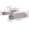 vidaXL Garten-Sofa-Set mit Speicher 8 pcs Grau Poly Rattan