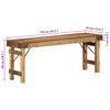 vidaXL Bank Natur 110 x 35 x 46 cm Wiederverwertetes altes Holz