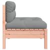 vidaXL Gartensofa ohne Armlehnen mit Kissen Massivholz Douglasie