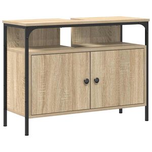 vidaXL Waschbeckenschrank Braun 80 x 30 x 60 cm Holzwerkstoff