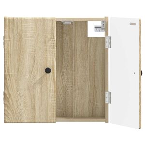 vidaXL Dartboard Schrank BREDA Sonoma-Eiche 52,5 x 10,5 x 53,5 cm