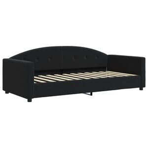 vidaXL Tagesbett Schwarz 90x190 cm Samt