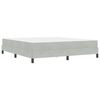 vidaXL Boxspringbett mit Matratze Hellgrau 180 x 200 cm Stoff