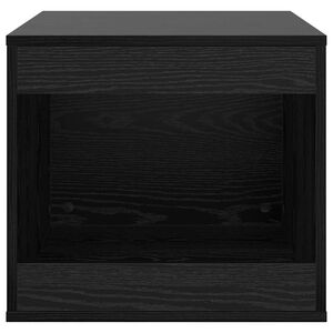 vidaXL Katzenstreu Box Umz&auml;unung Schwarz Eichen-Optik 47 x 59 x 42 cm