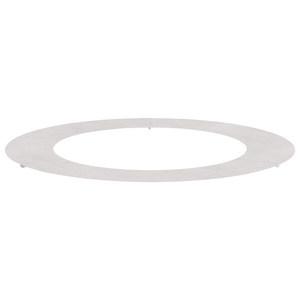 vidaXL geeignet f&uuml;r flachen Baumring Silber &Oslash;60 / 90 cm Edelstahl