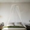 vidaXL Moskitonetz f&uuml;r Bett 220 Mesh Wei&szlig; 56x56x220 cm