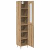 vidaXL Highboard 2 pcs Artisan-Eiche Holzwerkstoff