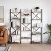 vidaXL B&uuml;cherregal Altholz 156 x 25 x 167 cm Holzwerkstoff