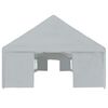 vidaXL Partyzelt PE 5x10 m Grau