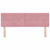 vidaXL Kopfteil mit Kopfteil Rosa 144 cm Kunstleder