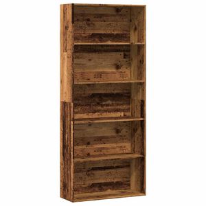 vidaXL B&uuml;cherregal Altholz-Optik 80x30x189 cm Holzwerkstoff