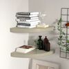 vidaXL Eck-Schweberegale 2 Stk. Eichen-Optik 35x35x3,8 cm MDF