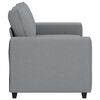 vidaXL 2-Sitzer-Sofa Hellgrau 120 cm Stoff