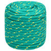 vidaXL Bootsseil Gr&uuml;n 18 mm 50 m Polypropylen