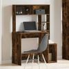 vidaXL Schreibtisch mit Regal R&auml;uchereiche 100x45x140 cm Holzwerkstoff