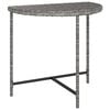 vidaXL Gartentisch Grau 80x50x75 cm Poly Rattan