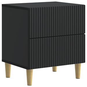 vidaXL Nachttisch Schwarz 43 x 34,5 x 48 cm Holzwerkstoff