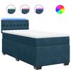 vidaXL Boxspringbett mit Matratze Blau 90x200 cm Samt