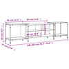 vidaXL TV-Schrank R&auml;uchereiche 203x37x50 cm Holzwerkstoff