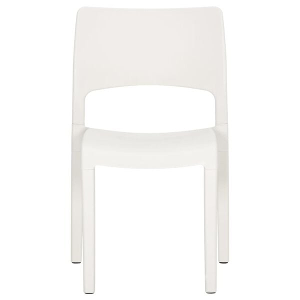 vidaXL Gartenstühle 2 Stk. Weiß Polypropylen