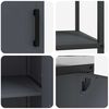vidaXL Aufbewahrungsset f&uuml;r die K&uuml;che mit Regal 2 pcs Anthrazit