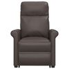 vidaXL Massagesessel mit Aufstehhilfe Braun Kunstleder