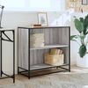 vidaXL B&uuml;cherschrank Grau Sonoma 80,5x35x76 cm Holzwerkstoff