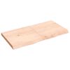 vidaXL Tischplatte 120x60x(2-6) cm Massivholz Eiche Unbehandelt