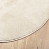 vidaXL Teppich OVIEDO Kurzflor Beige &Oslash; 280 cm