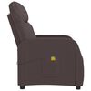 vidaXL Massagesessel Dunkelbraun Stoff
