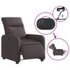 vidaXL Relaxsessel Elektrisch Dunkelbraun Stoff