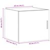 vidaXL Wandschrank Grau Sonoma 45x42,5x40 cm Holzwerkstoff