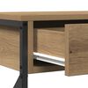 vidaXL Konsole Tisch mit Schubladen Artisan-Eiche 100 x 28 x 75 cm