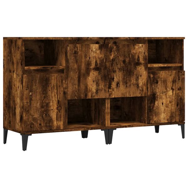 vidaXL Sideboards 2 Stk. R&auml;uchereiche 60x35x70 cm Holzwerkstoff