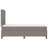 vidaXL Boxspringbett mit Matratze Taupe 120 x 190 cm Stoff